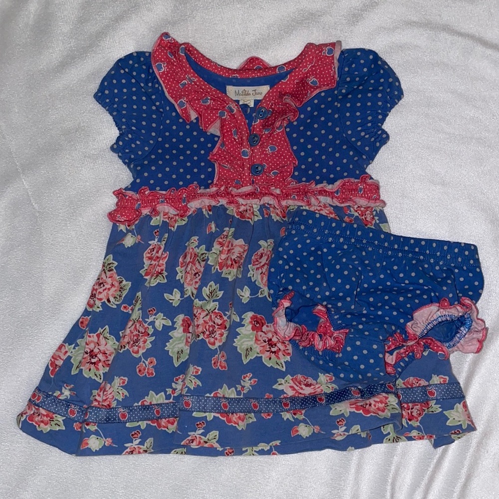 Matilda Jane Floral Dress with Matching Bloomers